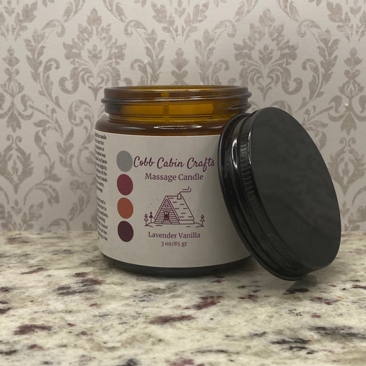 Lavender Vanilla Massage Candle