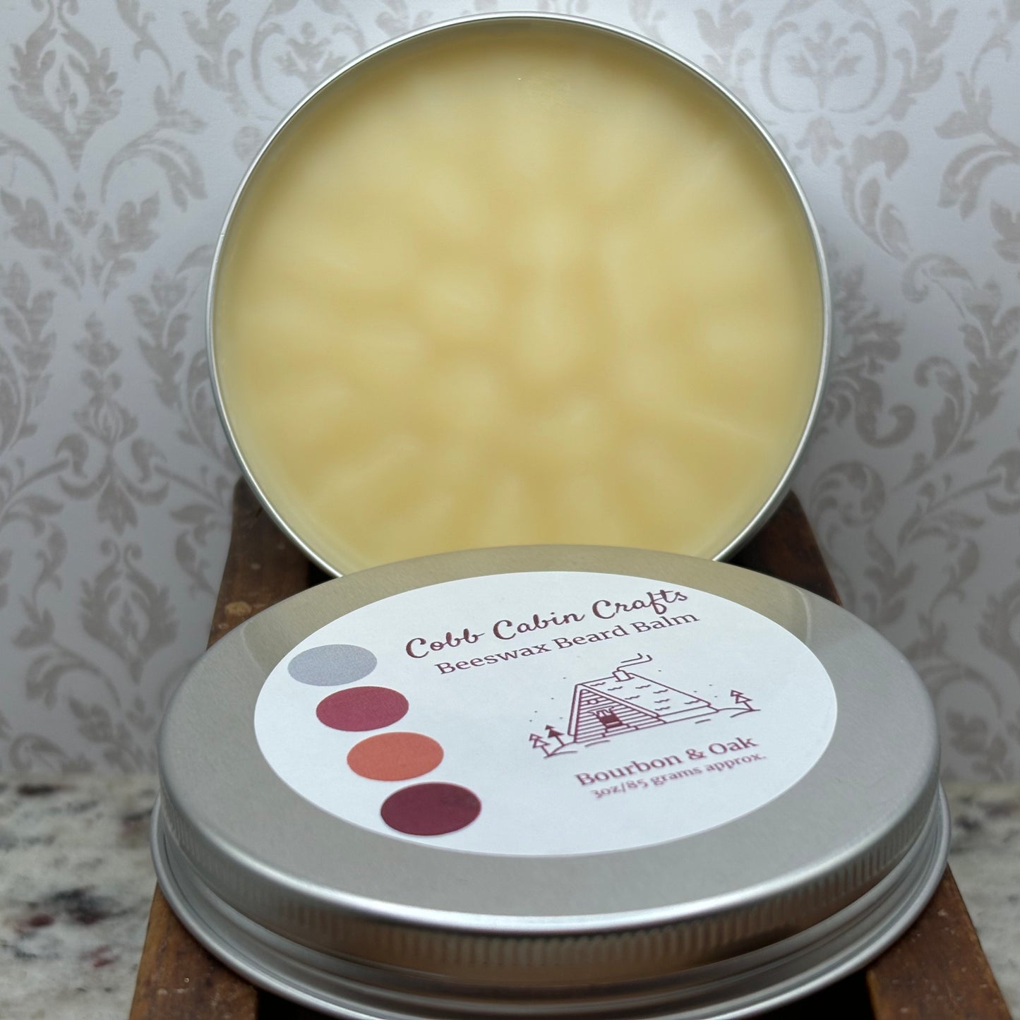 Bourbon & Oak Beeswax Beard Balm