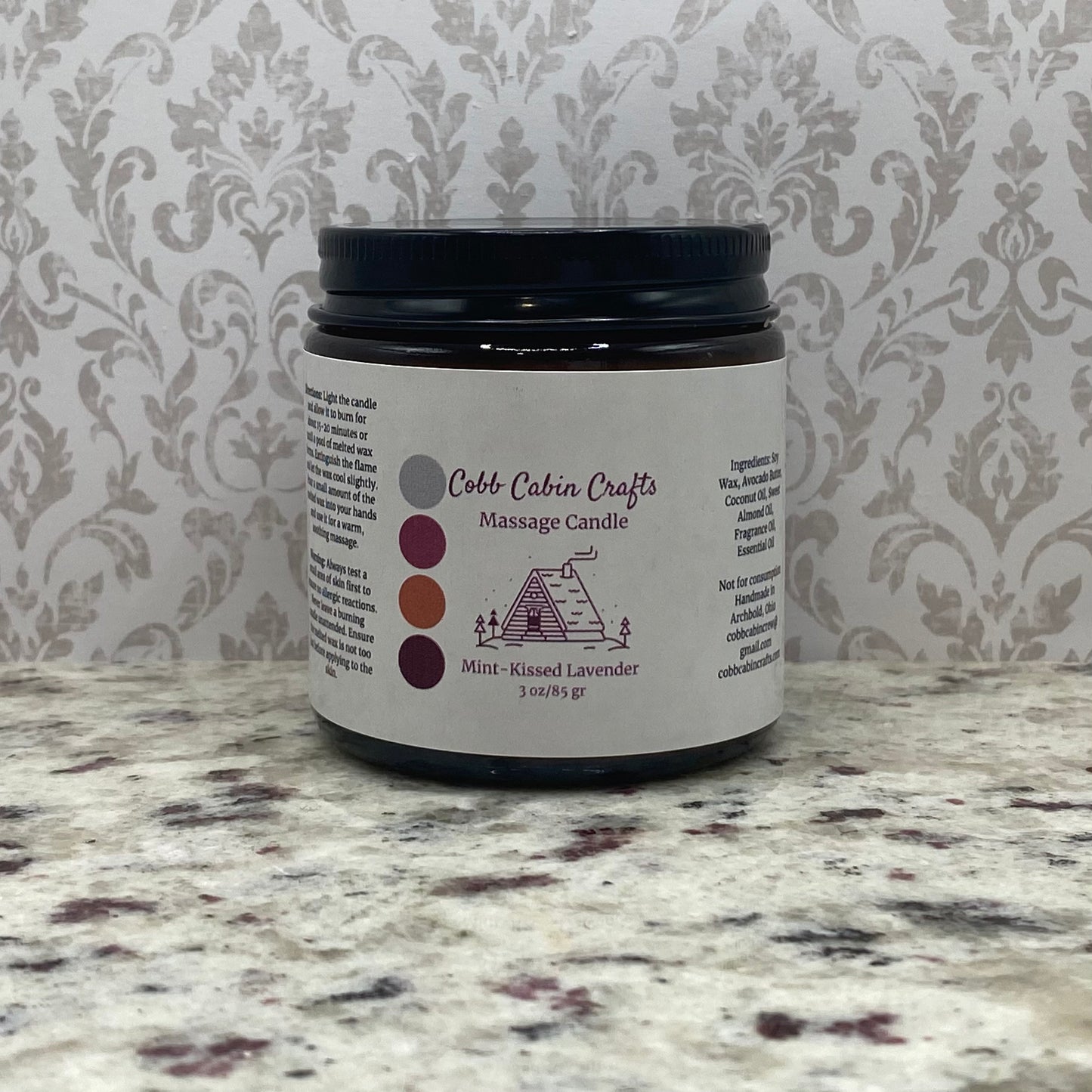 Mint- Kissed Lavender Massage Candle