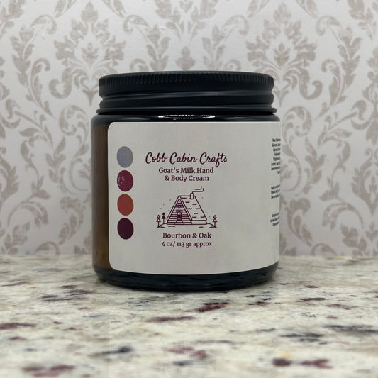 Bourbon & Oak Goat's Milk Hand & Body Cream