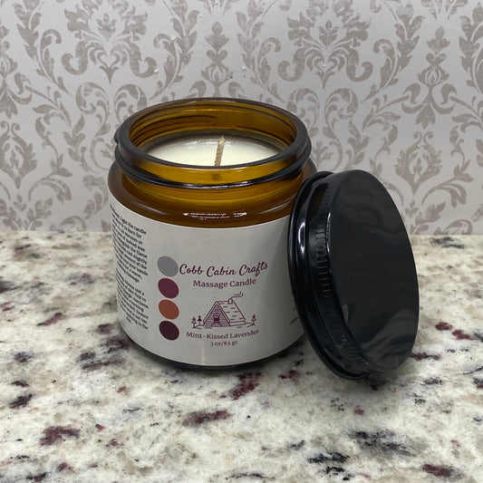 Mint- Kissed Lavender Massage Candle