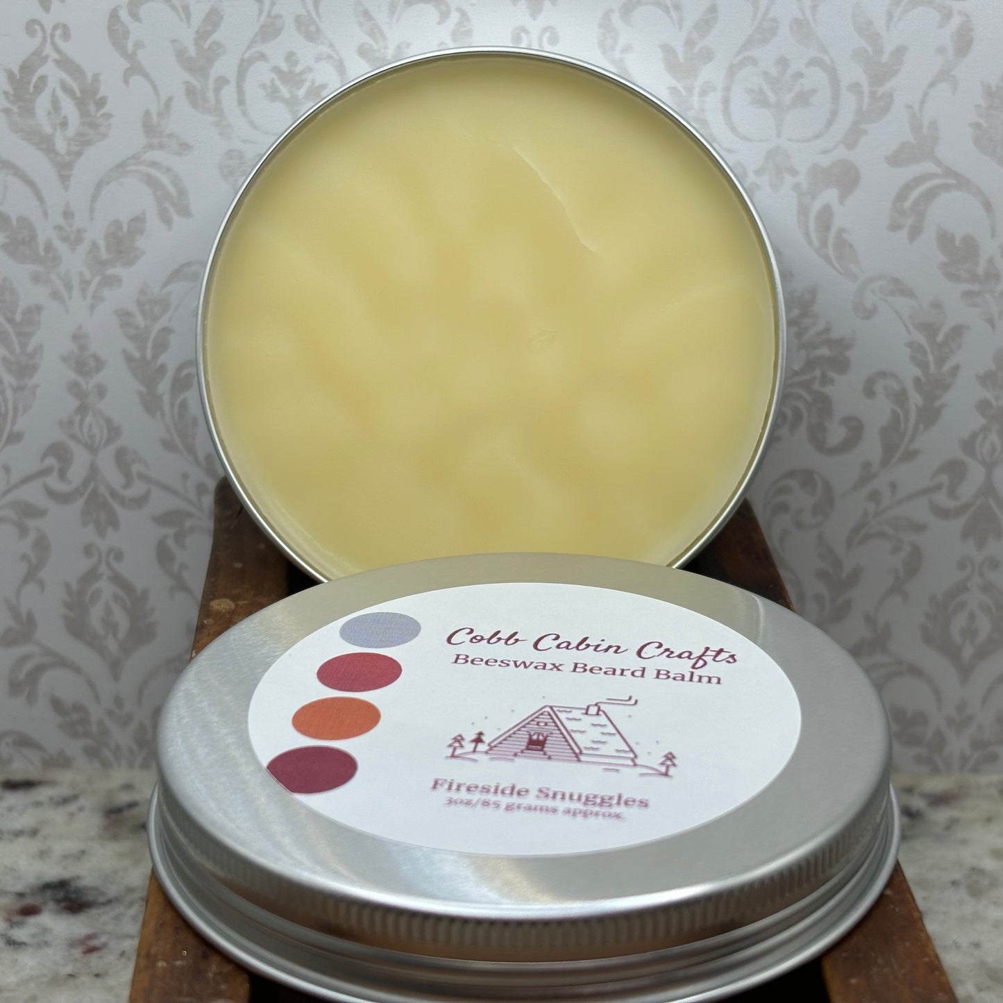 Fireside Snuggles Beeswax Beard Balm