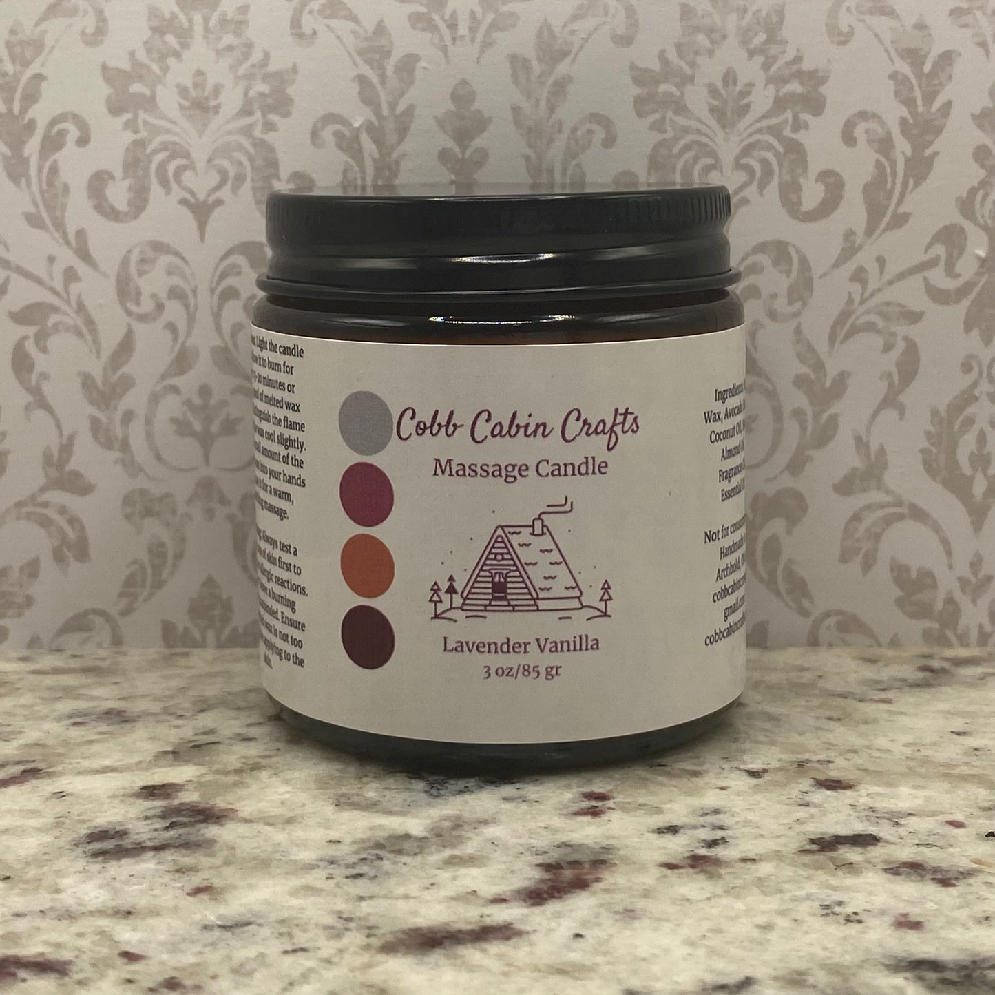 Lavender Vanilla Massage Candle