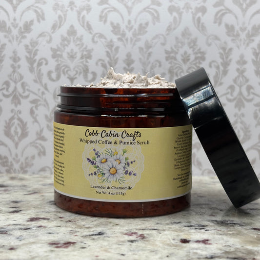 Lavender & Chamomile Whipped Coffee & Pumice Scrub